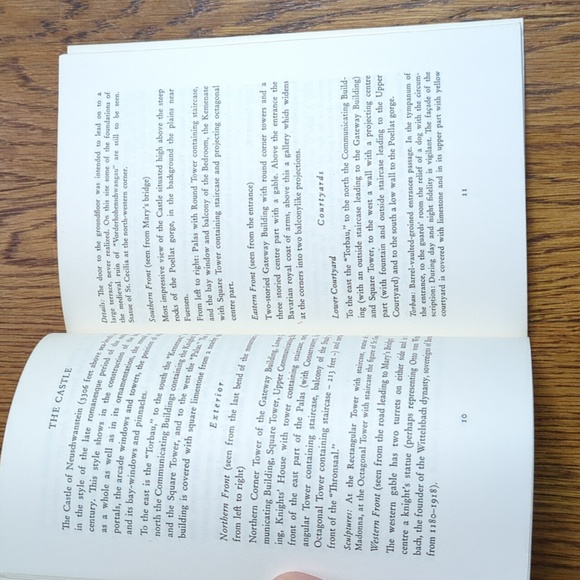 Vintage 1966 Neuschwanstein Castle Paperback Booklet Nonfiction Travel History - Picture 7 of 16